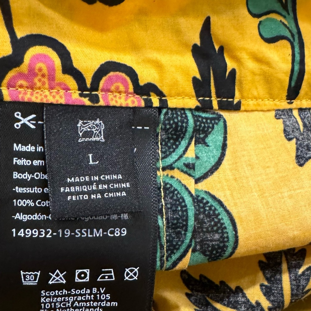 Scotch & Soda Yellow Floral Maxi Skirt - Picture 6 of 10